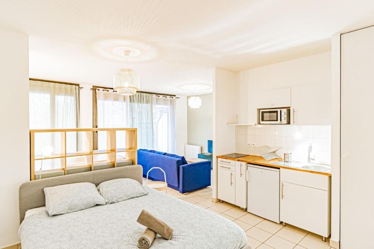 Le Petit Kaplan-Studio Cosy Avec Terrasse Lyon Kültér fotó